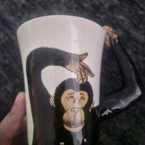 Pier 1 Imports Handcrafted Monkey Mug